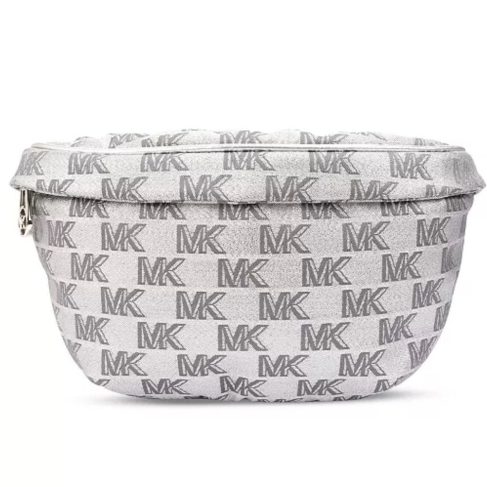 Michael Kors Women's Metallic Logo Jacquard Belt Bag NWT